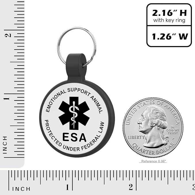 ESA Dog Tag, QR Code Dog Tag, Modifiable Free Pet Online Profile, Scannable QR - Image 4