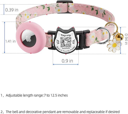 Cute Floral Breakaway Cat Collar - Image 8