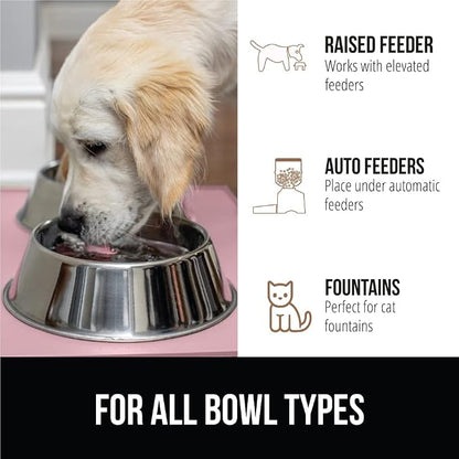 GORILLA GRIP 100% Waterproof Raised Edge BPA Free Silicone Pet Feeding Mat - Image 6