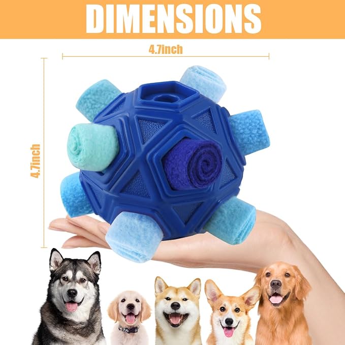 Dog Snuffle Ball-Interactive Puzzle Dog Toys Encourage Natural Foraging Skills - Image 3