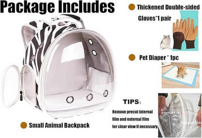 Portable Small Animal Backpack Travel Breathable Pet Carrier Bag Cages - Image 4
