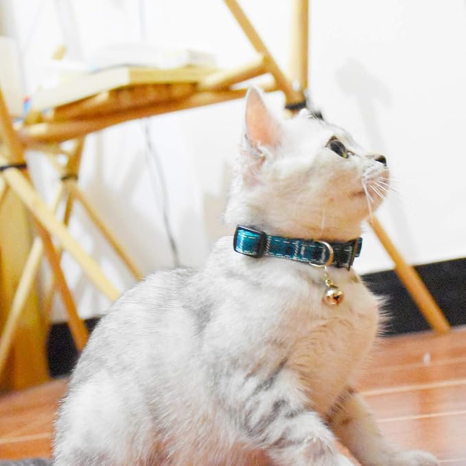 Breakaway cat Collars with Bell, Durable & Safe Cute Kitten Collars Safety - Image 6