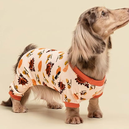 Fitwarm Thanksgiving Turkey Dog Pajamas, Funny Dog Winter Clothes - Image 4
