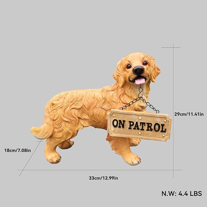 Golden Retriever Statue Outdoor Decorations – Outdoor Dog Statue Standing - Image 2