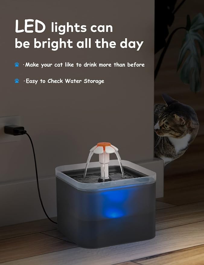 Cat Water Fountain 2 Liter : Cat Fountains - Image 7