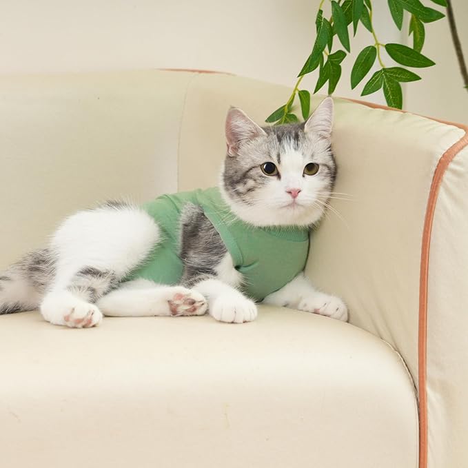 Cat Recovery Suit Cat Onesie for Cats After Surgery Female Male Spay Kitten - Image 6