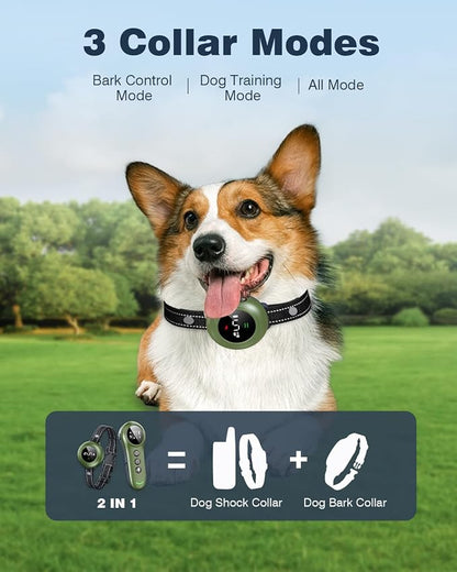 2-in-1 Dog Shock Collar & Dog Bark Collar - Image 2