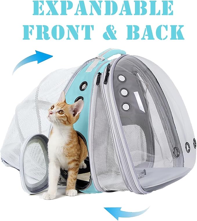 Dual Expandable Cat Backpack Carrier, Fit up to 20 lbs, Expandable Pet Carrier - Image 3