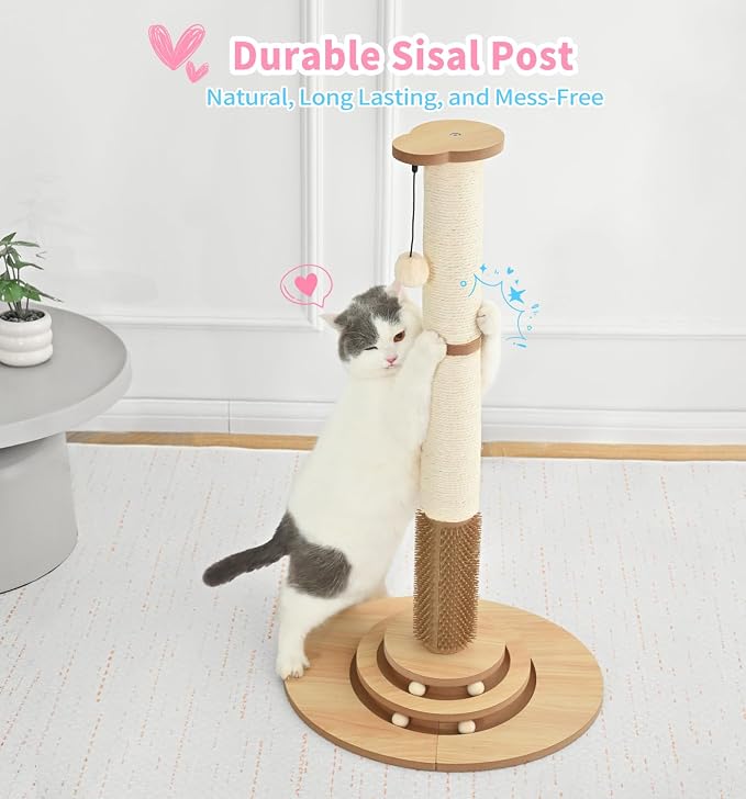 Made4Pets Cat Scratching Post Premium Sisal Cat Scratcher Kitten Toys - Image 6