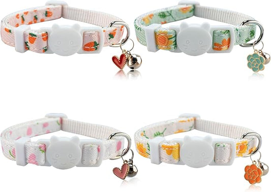 Yizepet Cat Collars with Bells, Breakaway Kitten Collar, Cute Kitty Collar by Yizepet