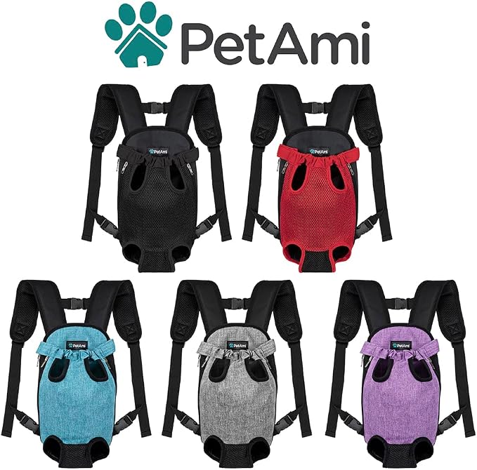 PetAmi Dog Carrier Backpack, Adjustable Dog Pet Cat Front Carrier Backpack | - Image 7
