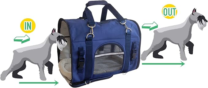 6-in-1 Sturdy Pet Carrier Backpack, Front Pack, Shoulder Bag, Pet Hand Bag - Image 6
