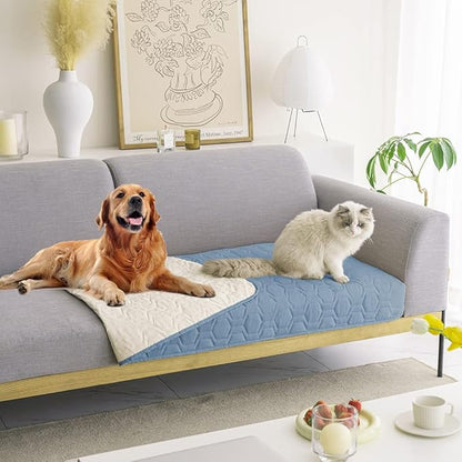 Waterproof and Anti-Slip Dog Bed Cover and Pet Blanket Sofa Pet Bed Mat ，car by TcksstexFauxFurDogBedCover