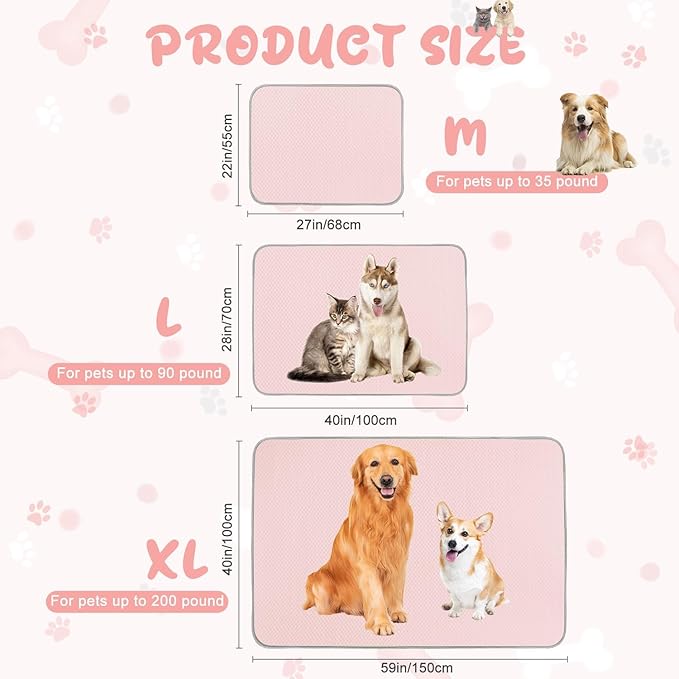 Summer Dog Cooling Mat Washable Ice Silk Self Cool Pad - Image 6