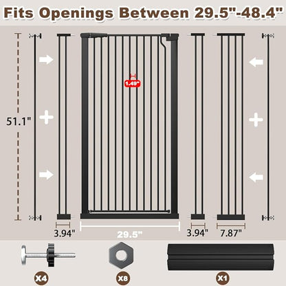 Fairy Baby 51.18" Extra Tall Pet Gate - Image 2