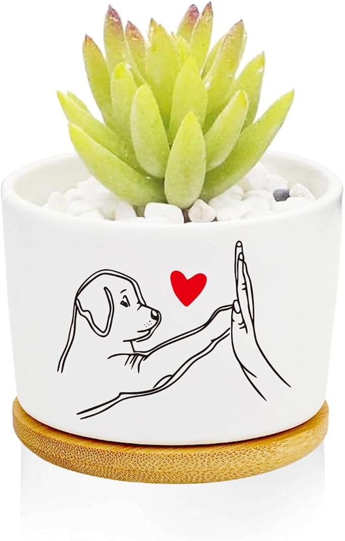 Window Garden Dog Planter Pots, Dog Gifts by Databa