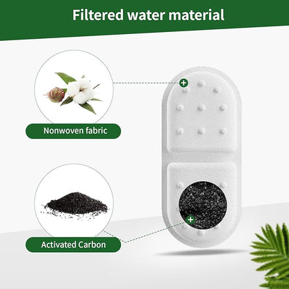 Cat Water Fountain Filters, APAUK 8 Pack Replacement Filters & Sponges - Image 3