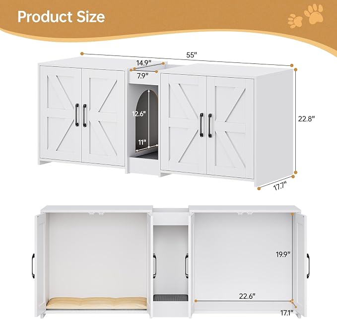 Cat Litter Box Enclosure Furniture - Image 2