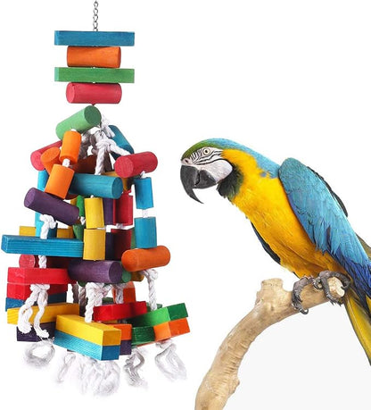 KINTOR Bird Chewing Toy Large Medium Parrot Cage Bite Toys African Grey Macaws by KINTOR