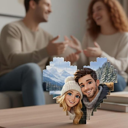 NAZENTI Custom Couple Photo Building Block gifts - Image 3