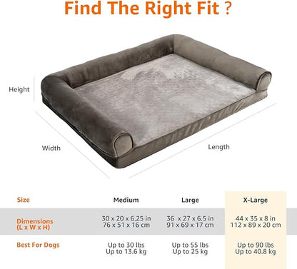Amazon Basics Dog Bed with Cooling Gel Memory Foam, Pressure-Relief Support - Image 7