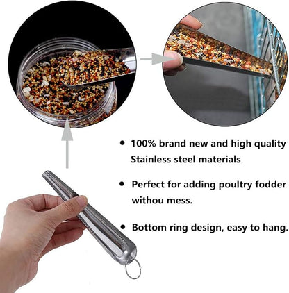 Parrot Feeding Bowls, Bird Cage Cups Holder - Image 4
