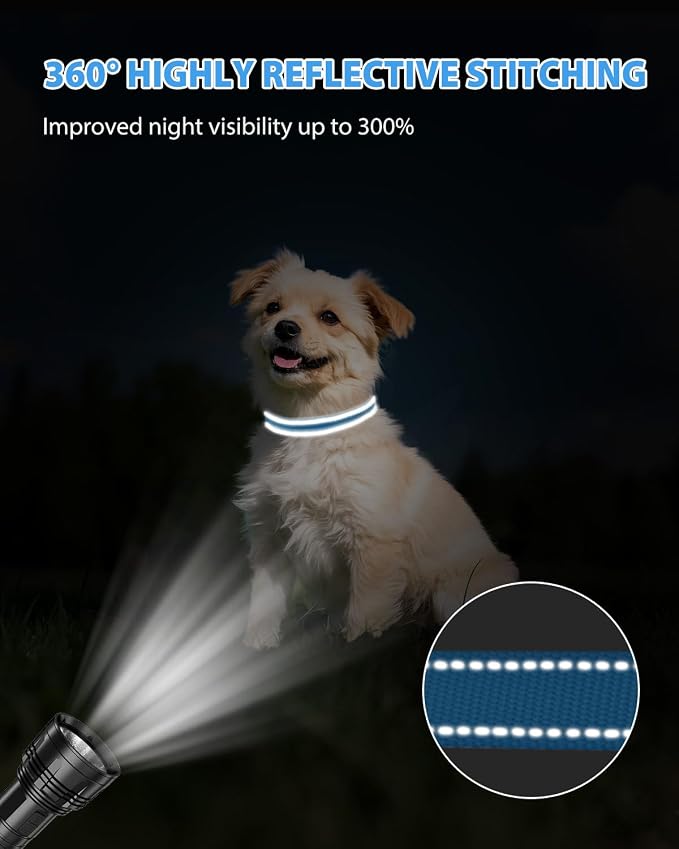 Joytale Small Dog Collar, Reflective and Adjustable Nylon Collar - Image 5