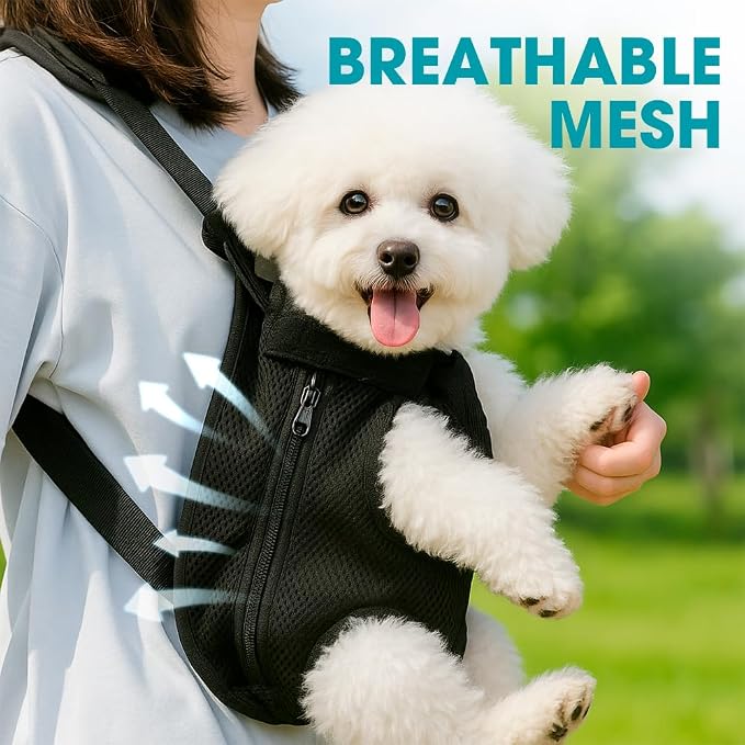 Mosago Dog Backpack Carrier, Adjustable Pet Front Carriers, Legs Out Carrying - Image 7