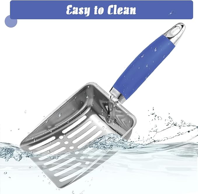 Cat Litter Scoop -Stainless Steel Metal Cat Litter Scoop-Sturdy Mesh Scooper - Image 5