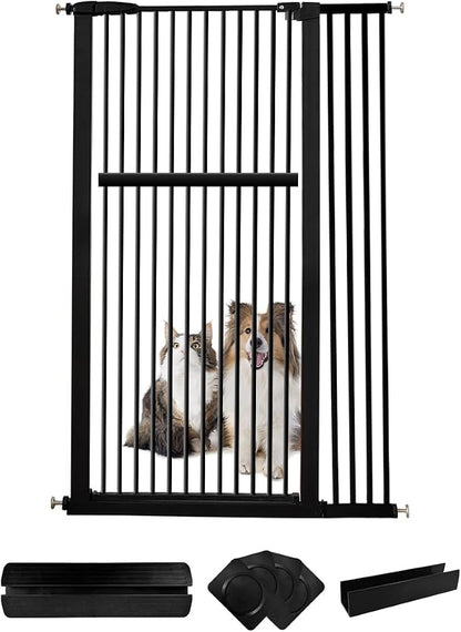 Lumizone Extra Tall Pet Gate 55.12" High Pressure Mounted 38.39"-42.51" Extra by Lumizone