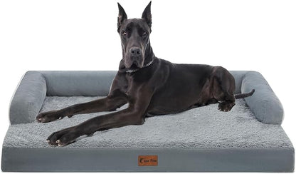 Orthopedic XXL Dog Beds, Waterproof Egg Crate Foam Big Pet Bed by CasaPaw