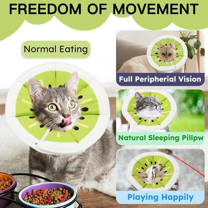 Cat Cone Collar Soft, Waterproof Cat Recovery Collar After Surgery, Adjustable - Image 4