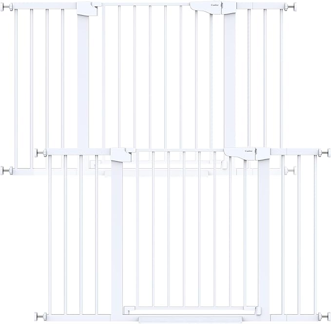Cumbor 2 Pack 29.7"-51.5" Extra Wide Baby Gate by Cumbor