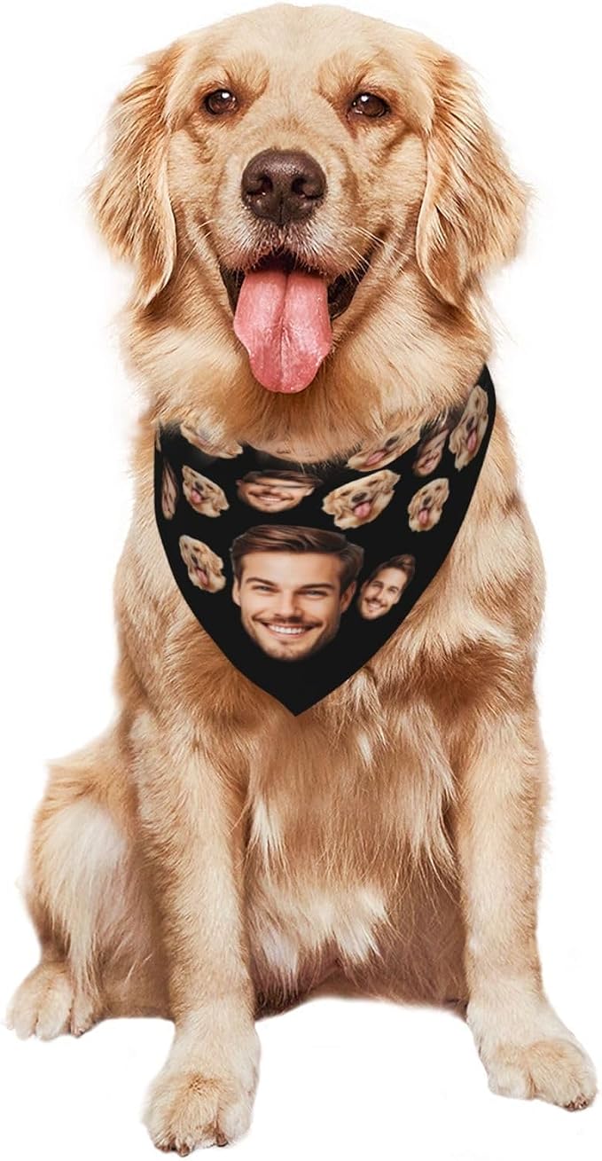 Custom Dog Bandana for Cat Dog Pet Add Your Design Personalized Neckwear - Image 2