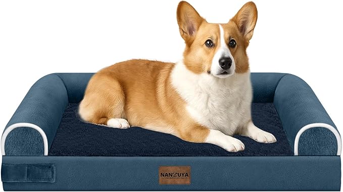 Medium Large Dog Bed Orthopedic Washable: Beds Bolster Medium Large Sized Dog by Nanuya