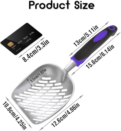 Cat Litter Scoop -Metal Cat Litter Scoop-Upgrade Sturdy Mesh Scooper - Image 2