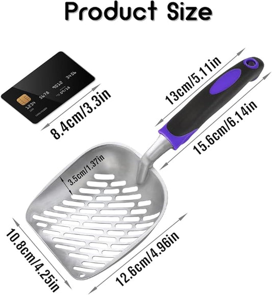 Cat Litter Scoop -Metal Cat Litter Scoop-Upgrade Sturdy Mesh Scooper - Image 2