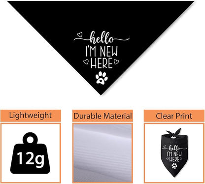 Hello I'm New Here Dog Bandana New Puppy Announcement Gift - Image 3