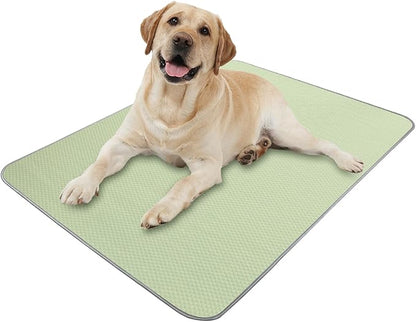 Summer Dog Cooling Mat Washable Ice Silk Self Cool Pad by Buvlnee