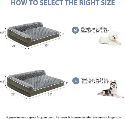 BFPETHOME Orthopedic Dog Beds for Large Dogs-Waterproof Sofa Pet Bed - Image 4