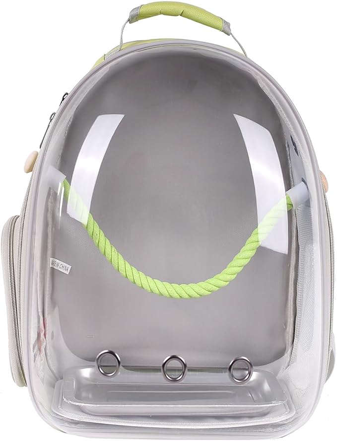 Bird Travel Backpack Carrier, Space Capsule Astronaut Liked Vet Carry Book Bag - Image 5