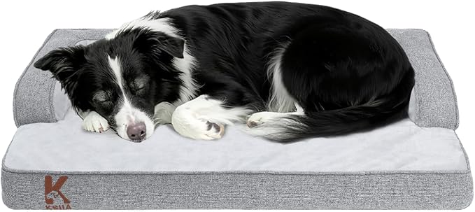 KSIIA Washable Dog Bed Large Sized Senior Dog, Orthopedic Warm Soft Pet Sofa by KSIIAPetProducts