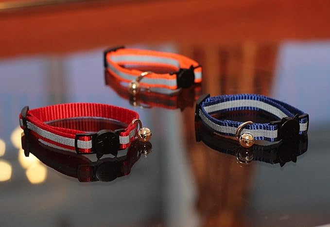 Reflective Cat Collar with Bell, Solid & Safe Collars - Image 7