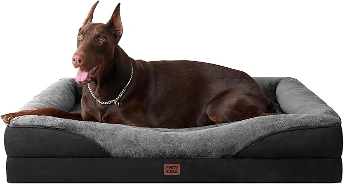 EHEYCIGA Orthopedic XL Dog Bed for Large Sized Dog, Waterproof Liner & Washable by EHEYCIGA