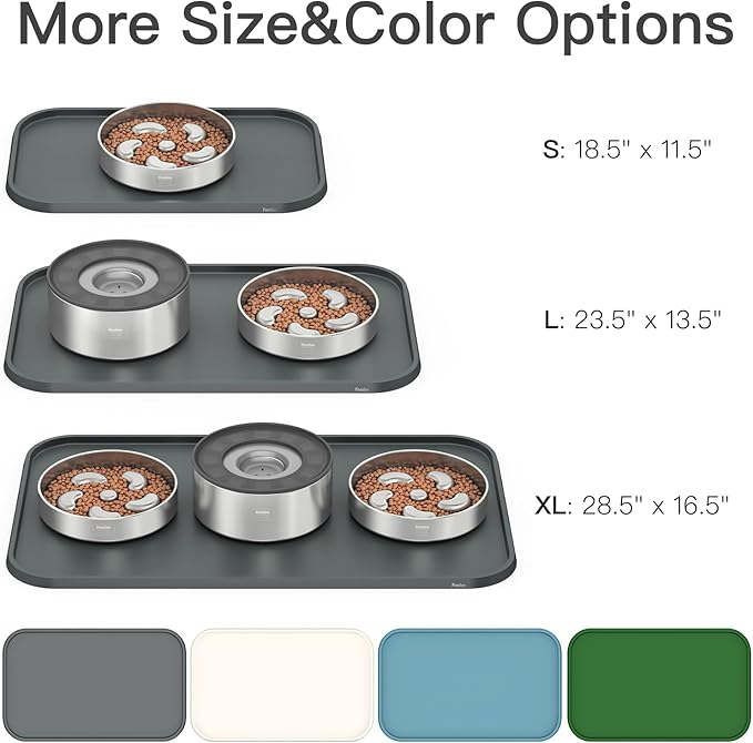 Pet Feeding Mat, Water-Proof Silicone Placement - Image 2