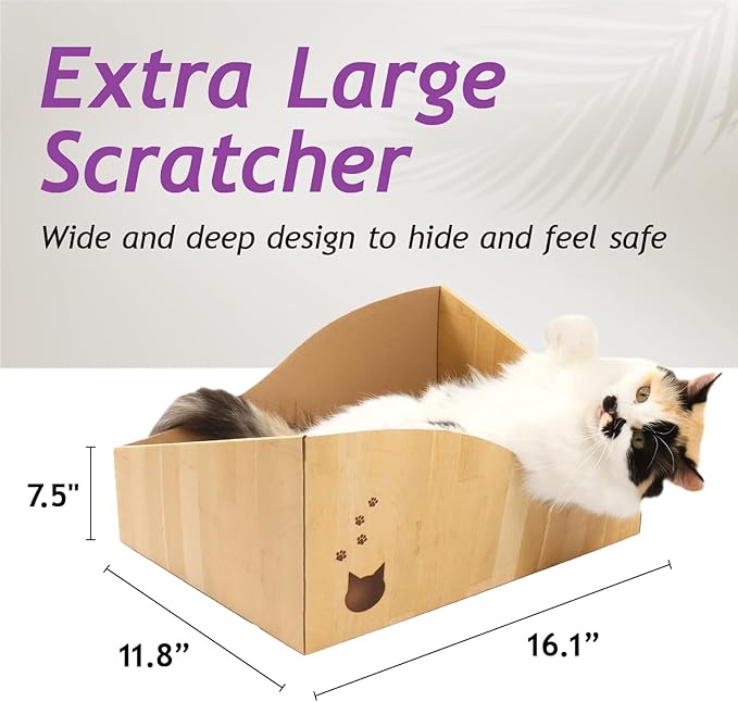 Hideaway Cat Scratcher Box for Indoor Cats - Image 3