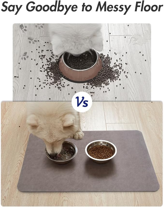 MontVoo-Absorbent Pet Feeding Mat-No Stains Pet Mat - Image 4