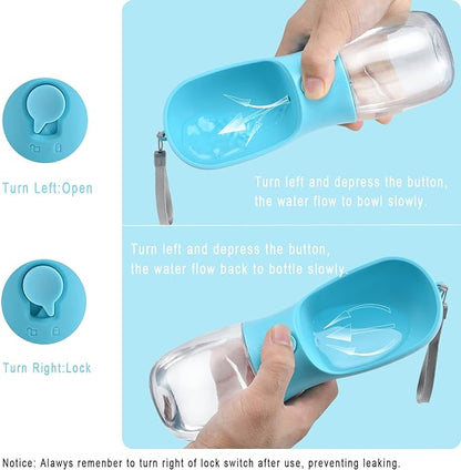 Dog Water Bottle with Food Container, Travel Puppy Water Bowl, Portable Pet - Image 5