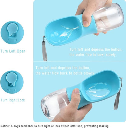 Dog Water Bottle with Food Container, Travel Puppy Water Bowl, Portable Pet - Image 4