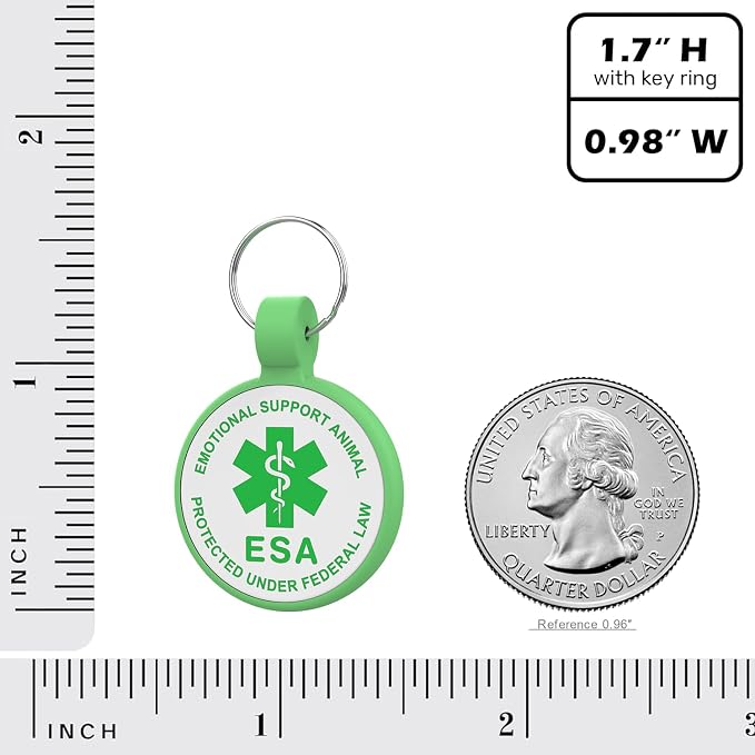 ESA Dog Tag, QR Code Dog Tag, Modifiable Free Pet Online Profile, Scannable QR - Image 4